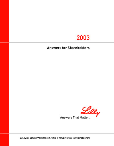 2003 Annual Report and Proxy Statement